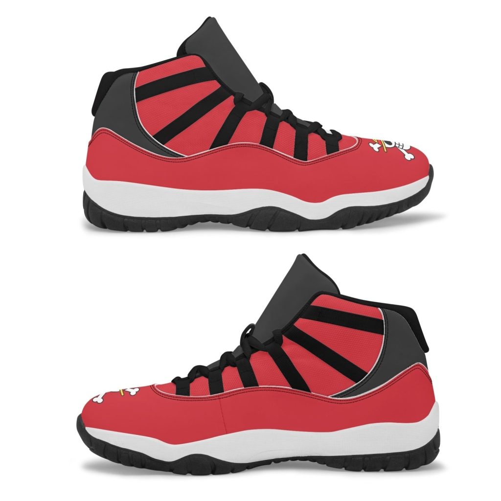 monkey d luffy one piece aj11 basketball shoes - Anime Shoes World