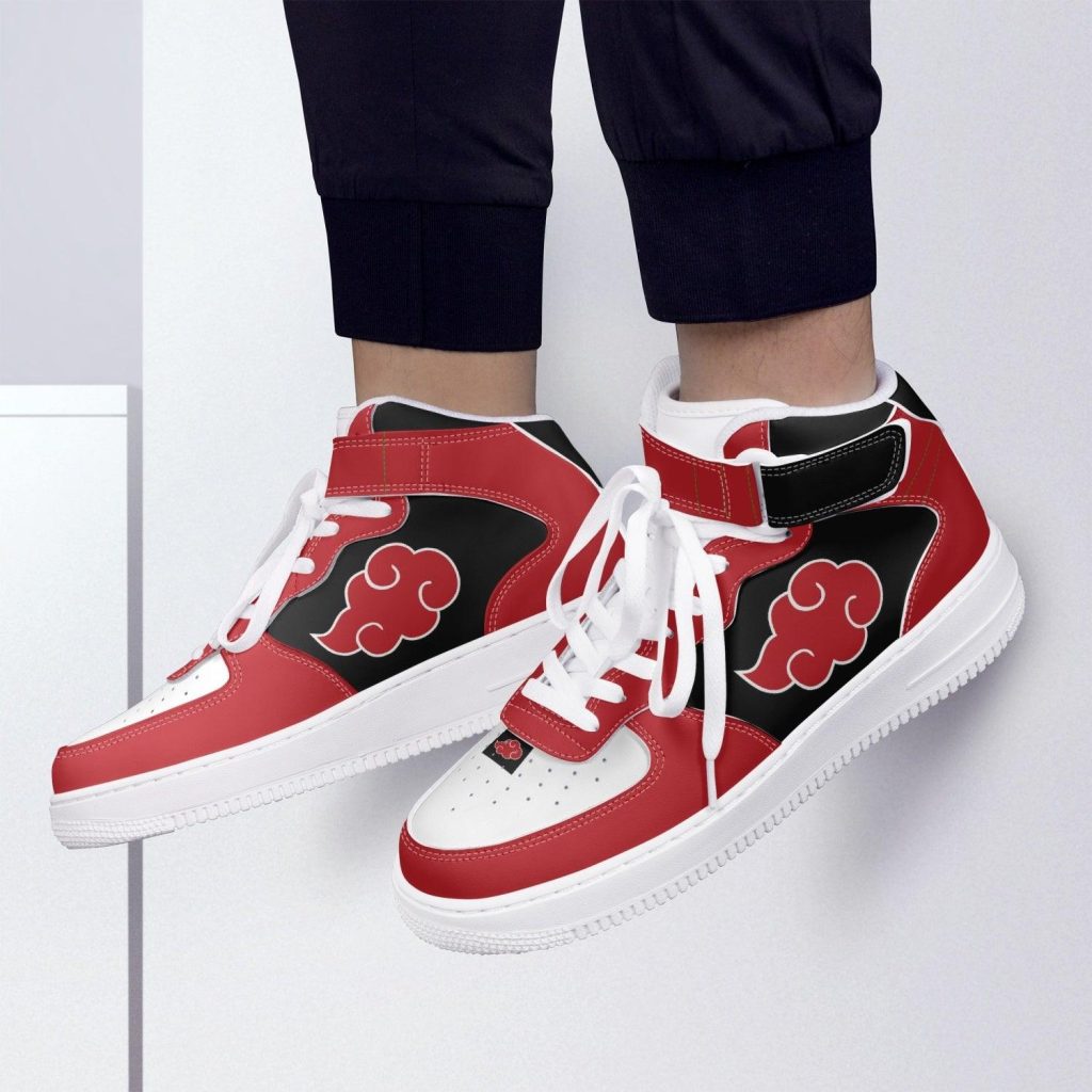 naruto akatsuki high top kamikaze shoes 7 - Anime Shoes World