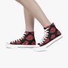 naruto akatsuki premium high top canvas shoes 9 - Anime Shoes World