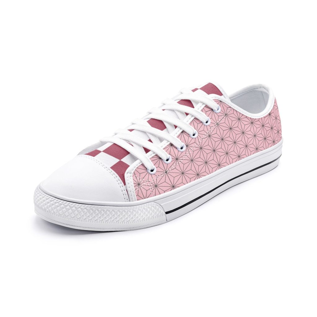 nezuko kamado demon slayer classic low top canvas shoes - Anime Shoes World