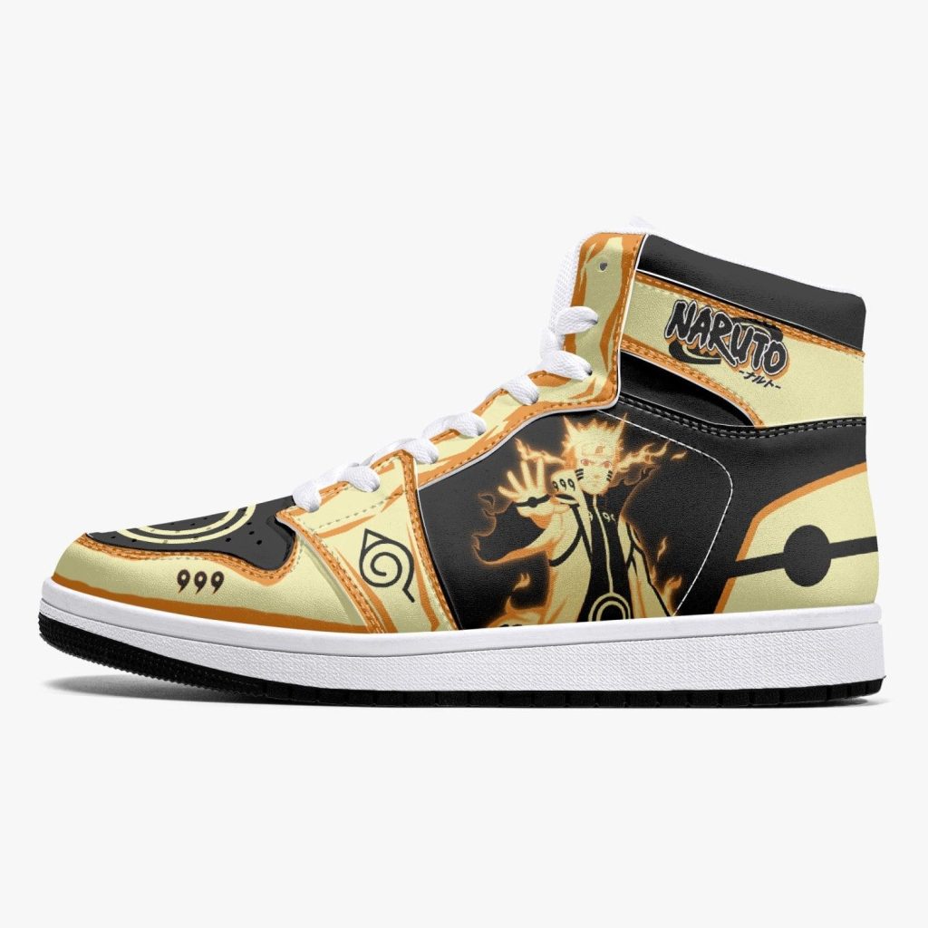 nine tails chakra mode naruto shippuden j force shoes 8 - Anime Shoes World