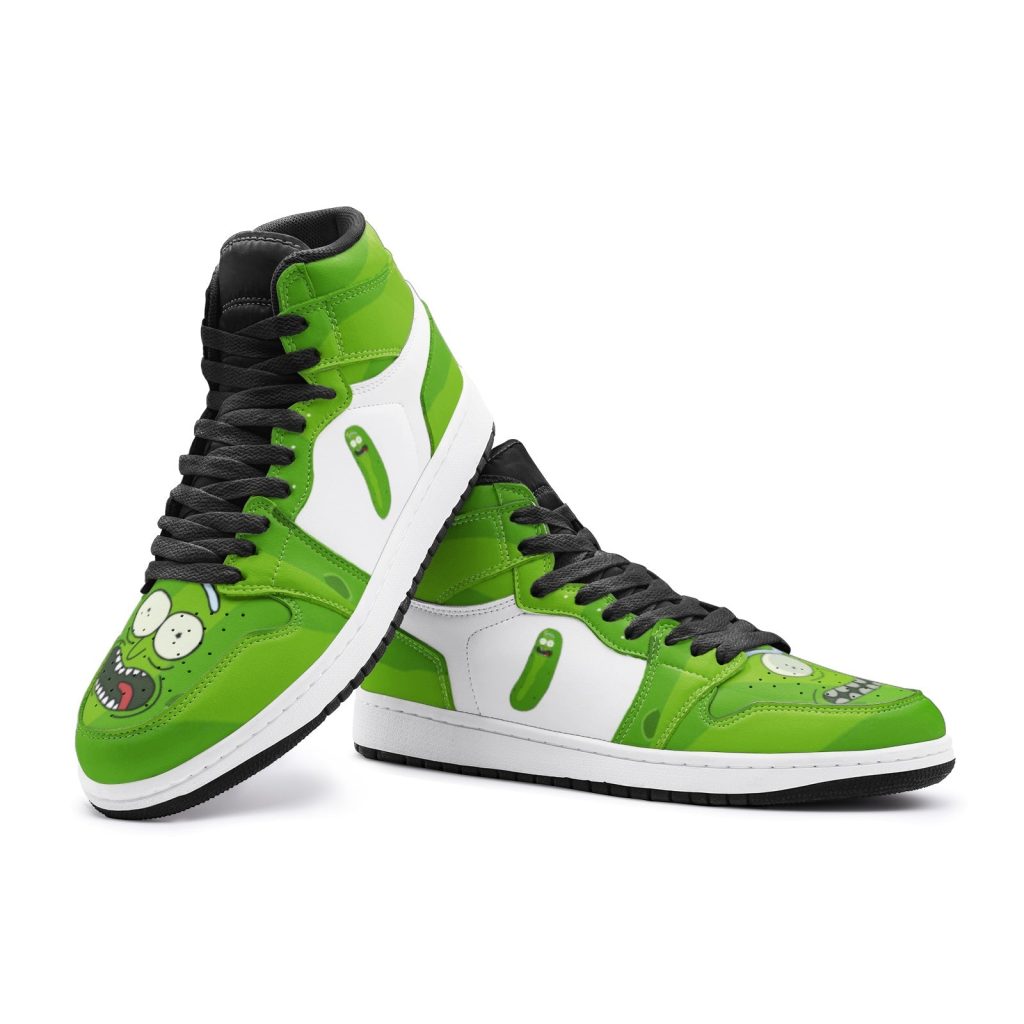 pickle rick face rick and morty jd1 shoes 4 - Anime Shoes World