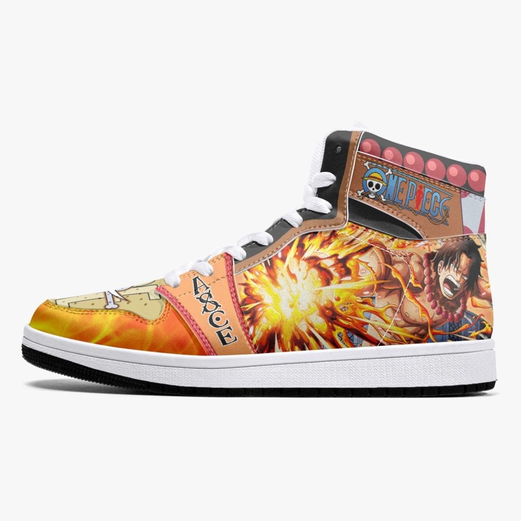 portgas d ace one piece j force shoes 7 - Anime Shoes World