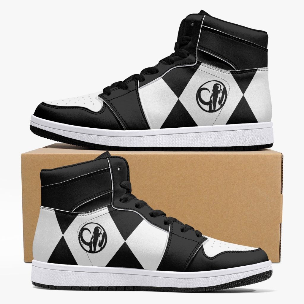 power rangers black j force shoes - Anime Shoes World