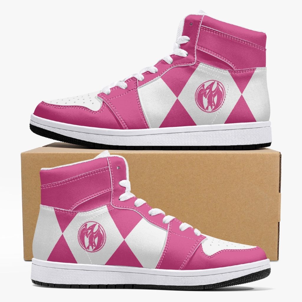 power rangers pink j force shoes - Anime Shoes World