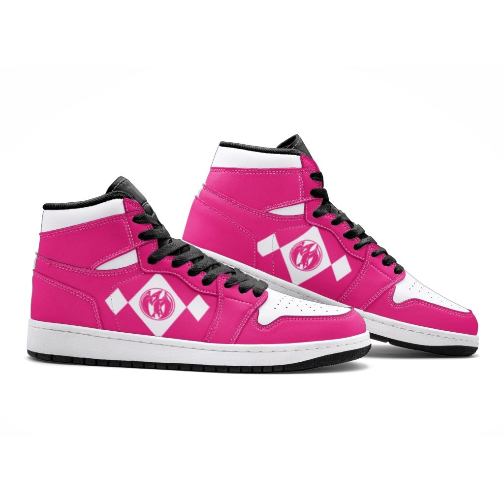 power rangers pink jd1 shoes 2 - Anime Shoes World