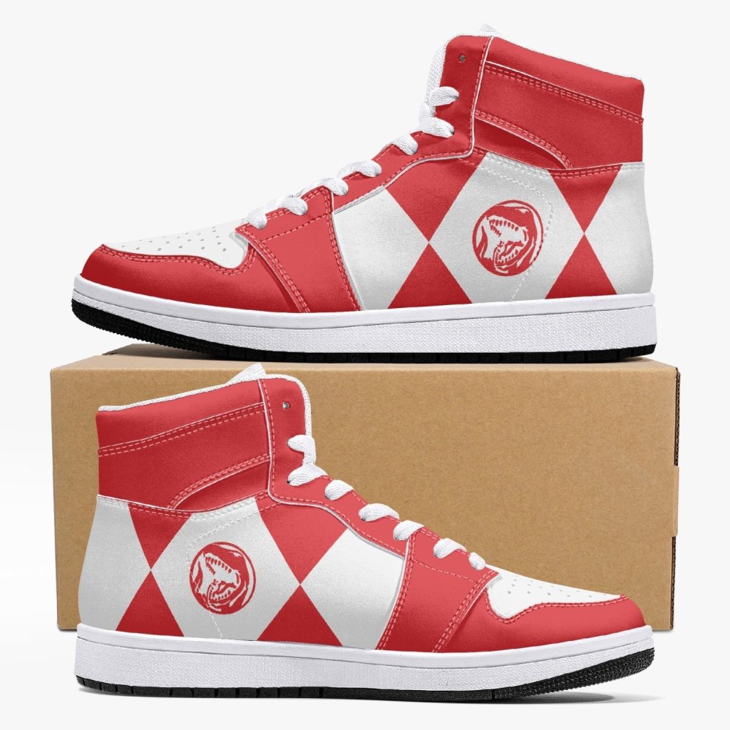 power rangers red j force shoes - Anime Shoes World