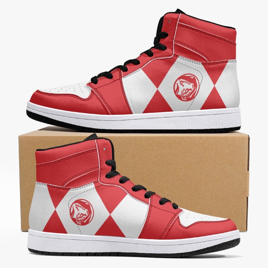 power rangers red j force shoes 8 - Anime Shoes World