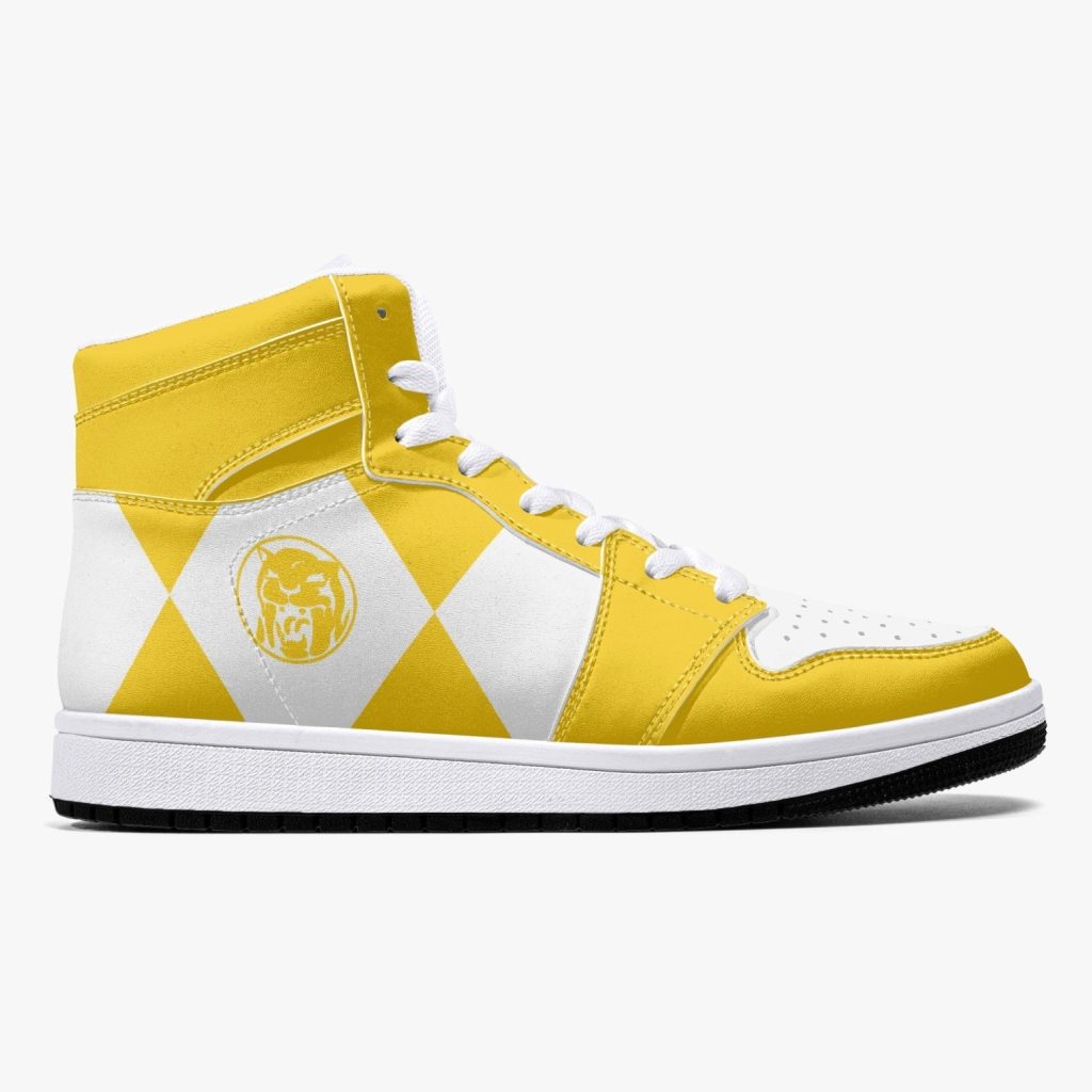 power rangers yellow j force shoes 12 - Anime Shoes World