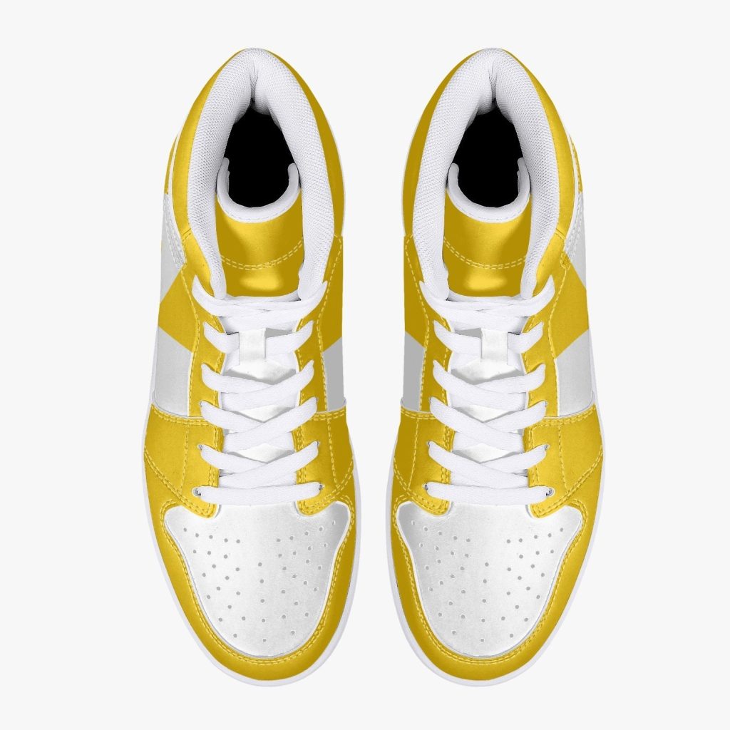 power rangers yellow j force shoes 17 - Anime Shoes World