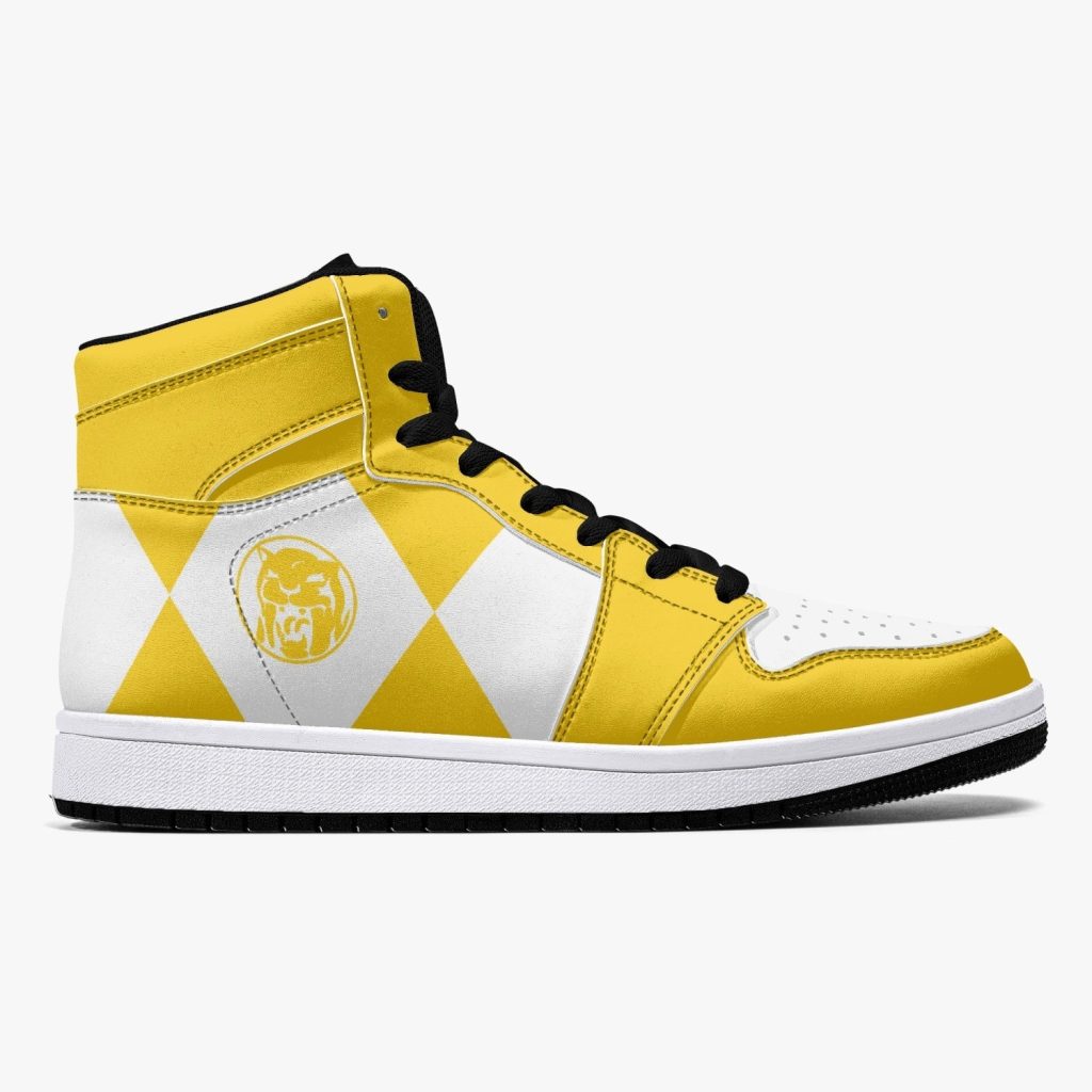 power rangers yellow j force shoes 2 - Anime Shoes World