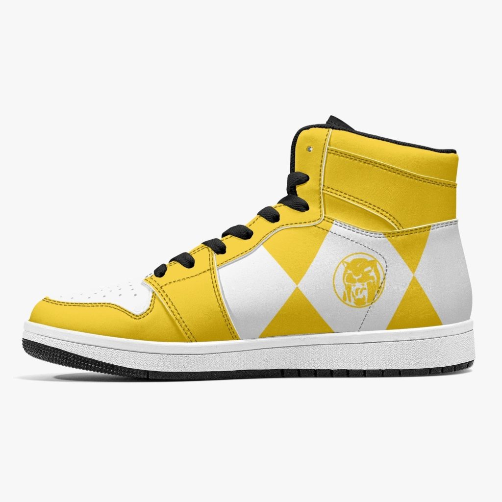 power rangers yellow j force shoes 21 - Anime Shoes World