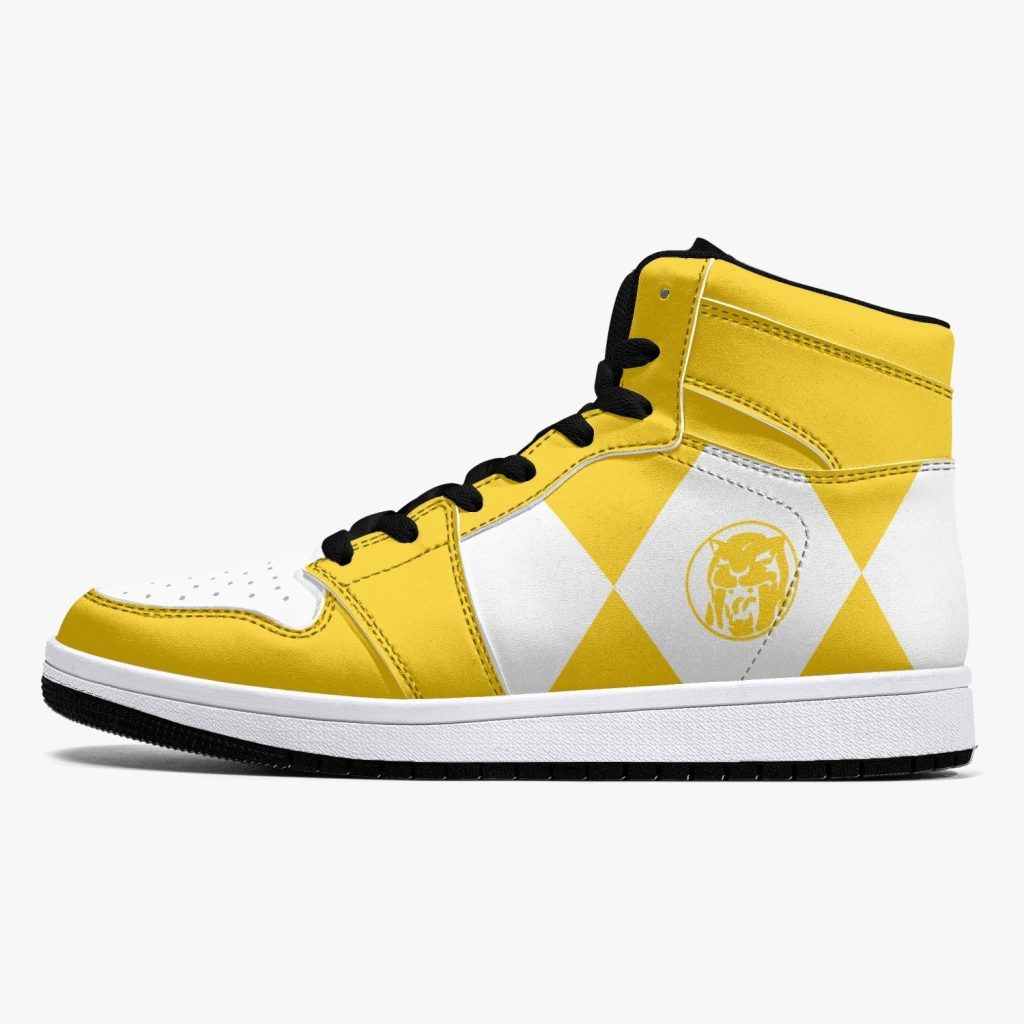 power rangers yellow j force shoes 23 - Anime Shoes World