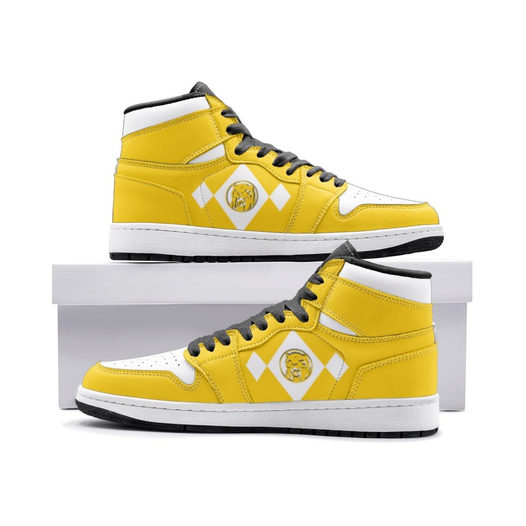 power rangers yellow jd1 shoes - Anime Shoes World