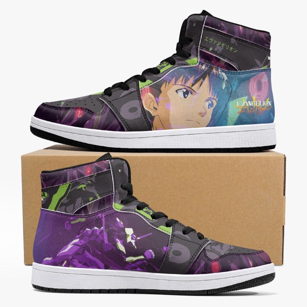 shinji ikari eva unit 01 neon genesis evangelion j force shoes - Anime Shoes World