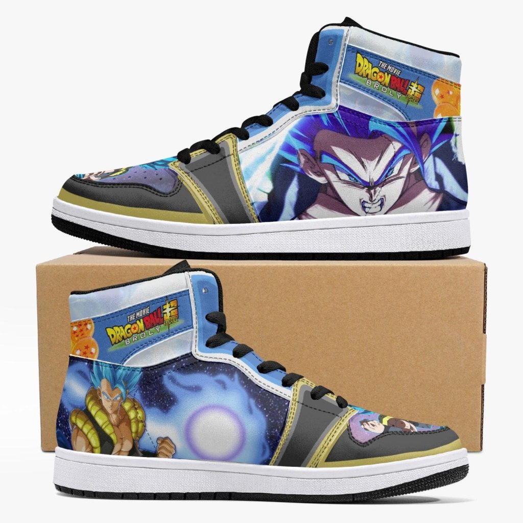 super saiyan blue gogeta dragon ball super broly j force shoes - Anime Shoes World