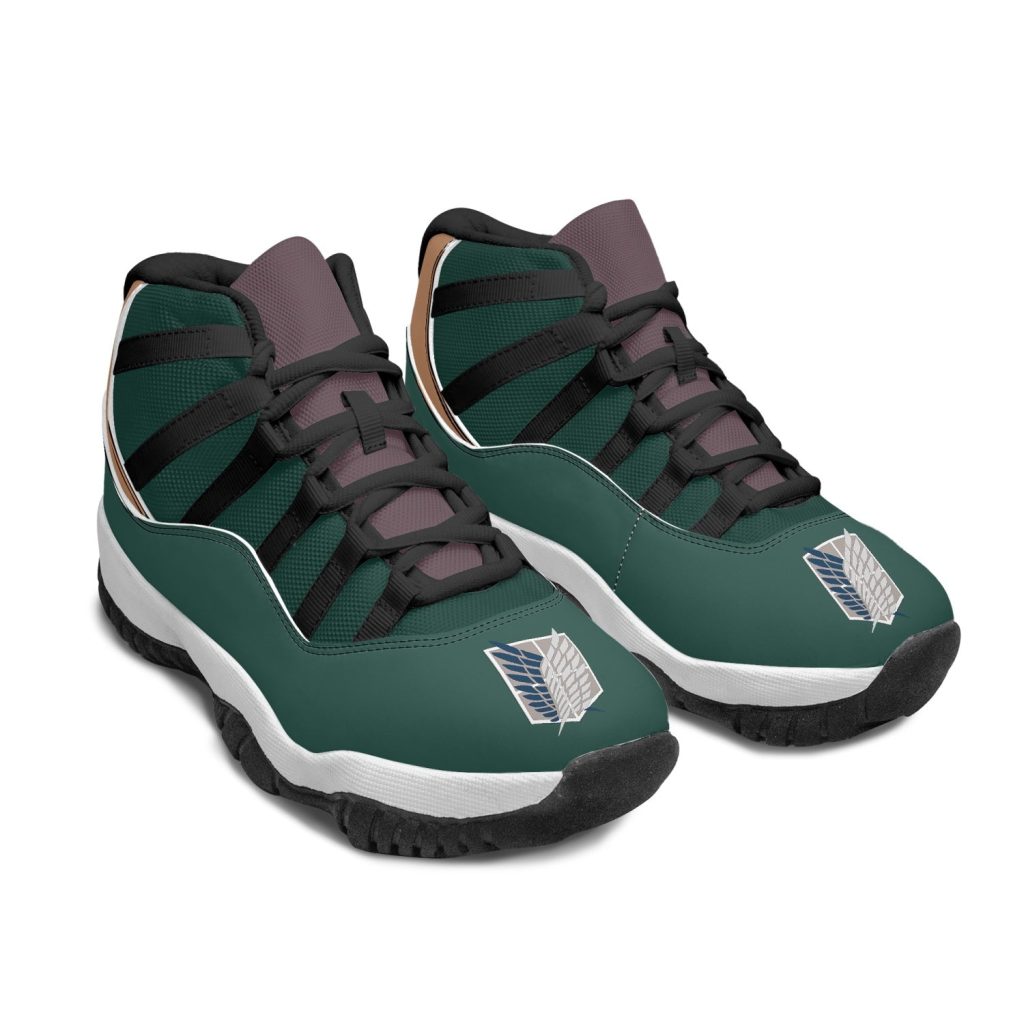 survey corps attack on titan aj11 basketball shoes 12 - Anime Shoes World