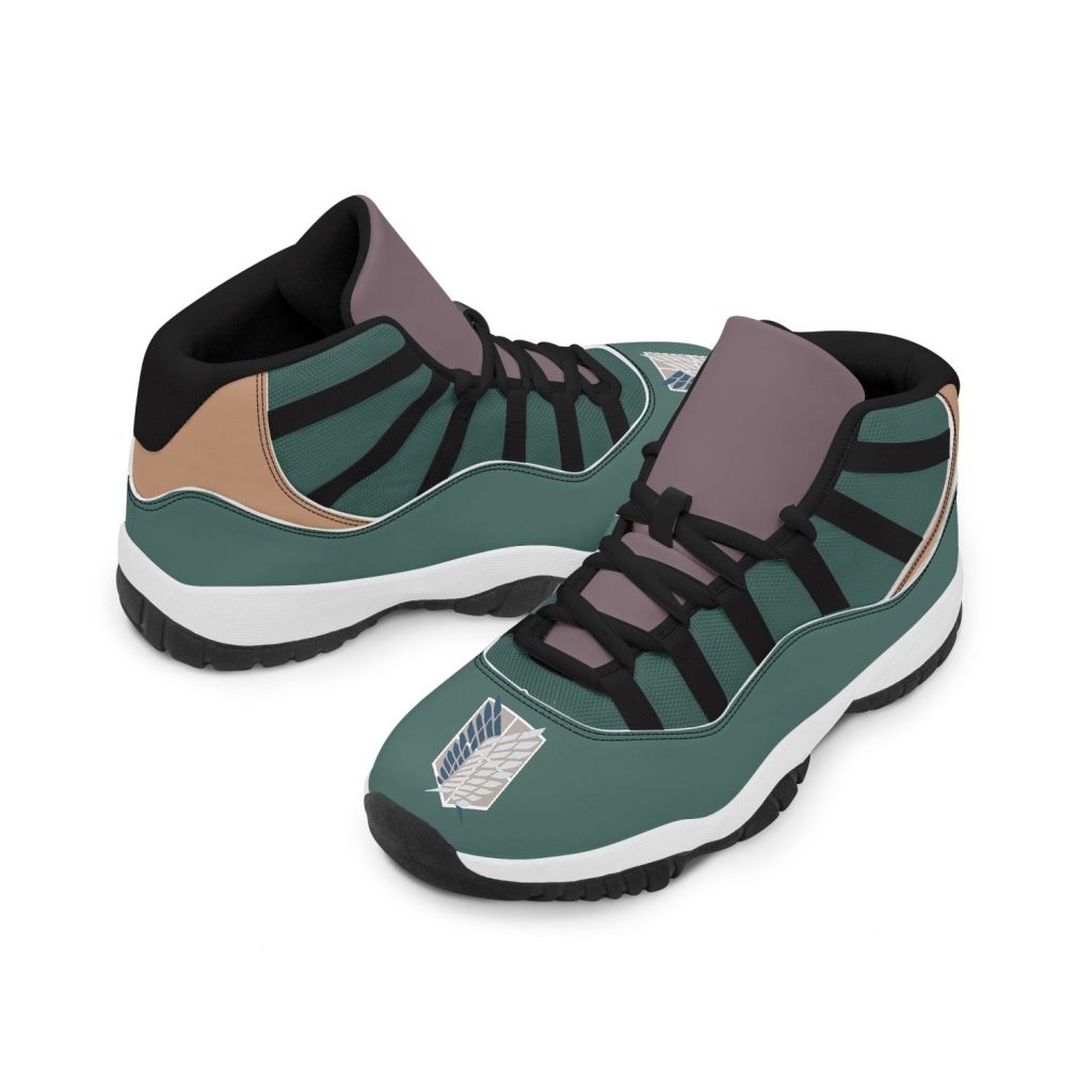 survey corps attack on titan aj11 basketball shoes 15 - Anime Shoes World