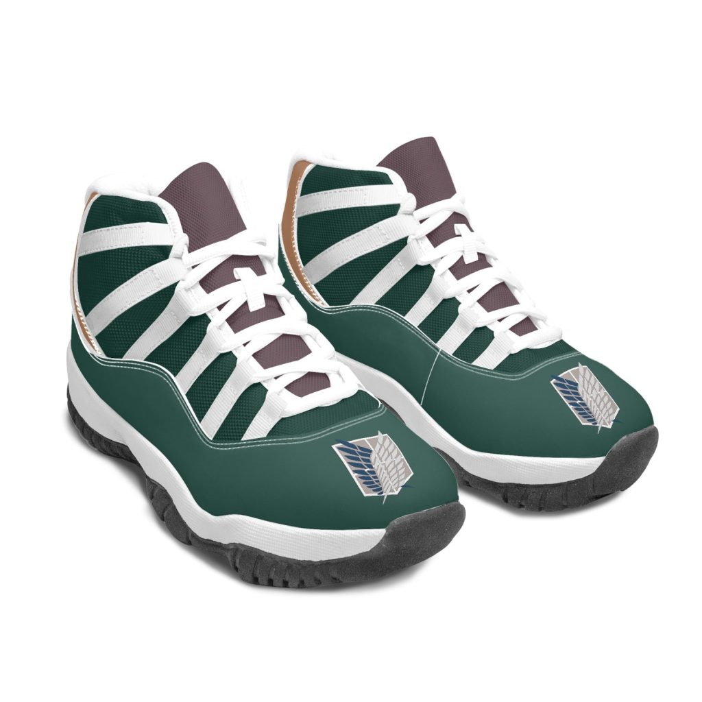 survey corps attack on titan aj11 basketball shoes 25 - Anime Shoes World