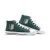 survey corps attack on titan classic high top canvas shoes 3 - Anime Shoes World