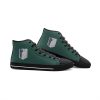 survey corps attack on titan classic high top canvas shoes 6 - Anime Shoes World