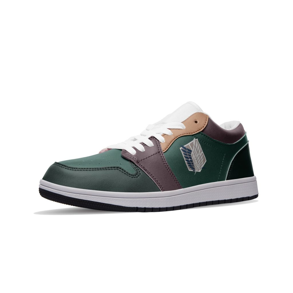 survey corps attack on titan low top jd1 shoes - Anime Shoes World