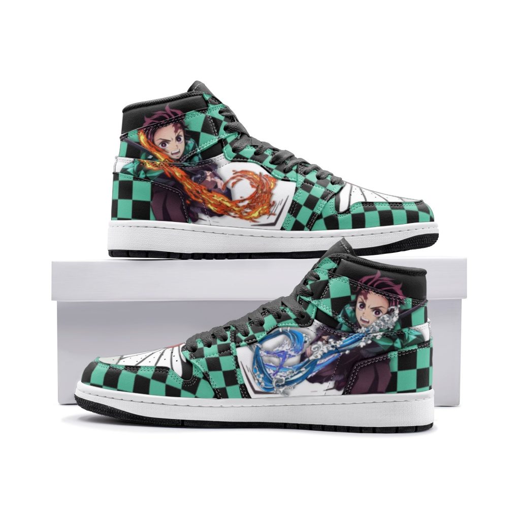 tanjiro kamado demon slayer jd1 shoes d497d389 a365 4ec6 85e5 ac12f2200d21 - Anime Shoes World