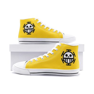 trafalgar law one piece classic high top canvas shoes 2 - Anime Shoes World