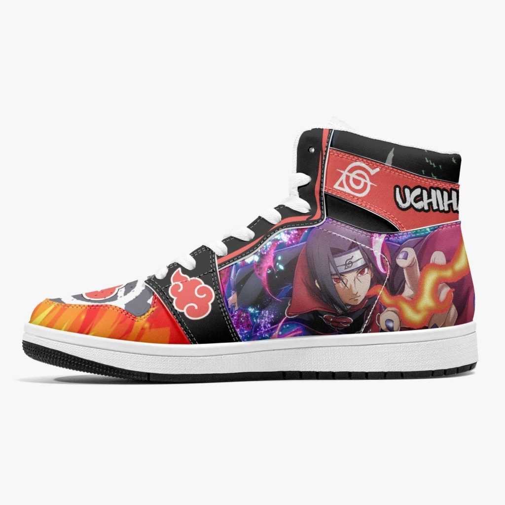 uchiha itachi akatsuki naruto shippuden j force shoes 10 - Anime Shoes World