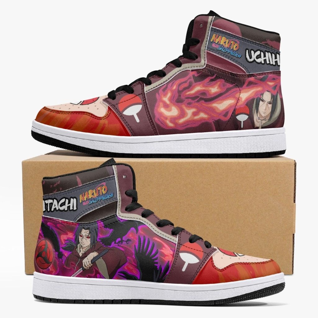 uchiha itachi edo tensei naruto shippuden j force shoes - Anime Shoes World