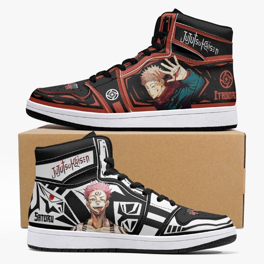 yuji itadori sukuna jujutsu kaisen j force shoes - Anime Shoes World