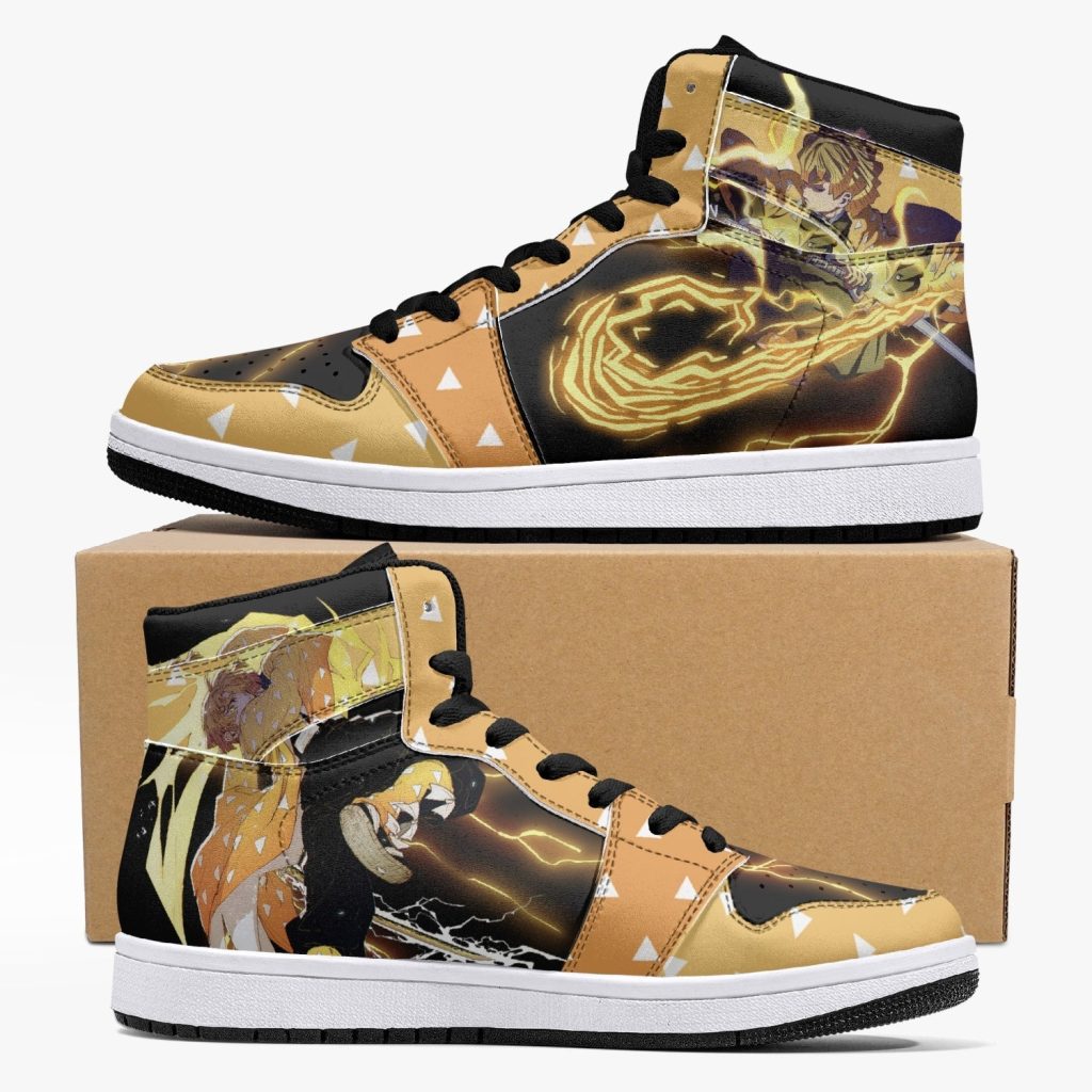 zenitsu thunder breathing demon slayer j force shoes - Anime Shoes World