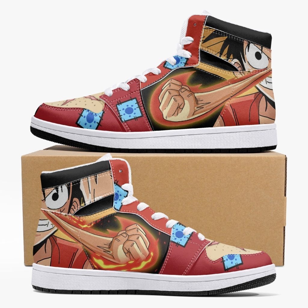 zoro and luffy one piece j force shoes 17 - Anime Shoes World