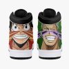 zoro and luffy one piece j force shoes 4 - Anime Shoes World