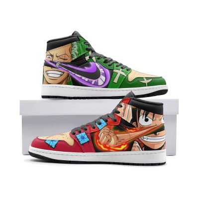 zoro and luffy one piece jd1 shoes - Anime Shoes World